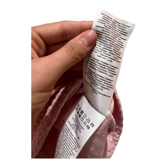 Vero Moda Hela Pink Sweatshirt Crop Top with Statement Long Puff Sleeves - Picture 6 of 7